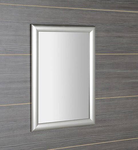 Sapho Esta Spiegel 580x780mm in houten frame zilver met streep