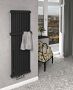 Sapho Fede handdoekhouder voor radiator mat zwart 50cm - Thumbnail 3