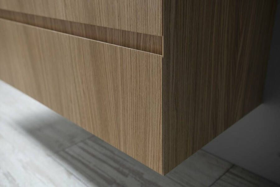 Sapho Filena wastafelmeubel met dubble wasbak 118x43 eiken
