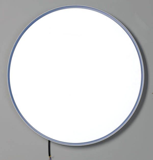 Sapho Float ronde spiegel met LED verlichting dia 74 cm wit