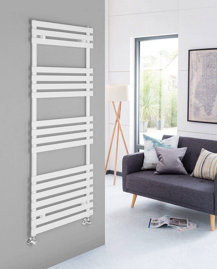 Sapho Jalousi Handdoekradiator 50x150 cm 765W wit