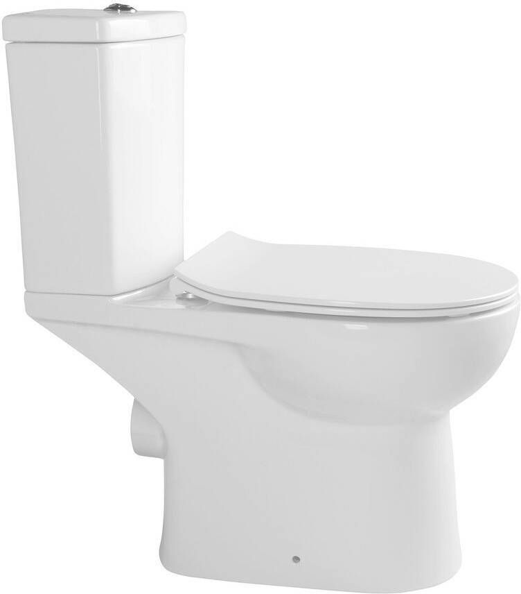 Sapho Kairo Toiletcombinatie met bidet P-sifon incl. spoelsysteem