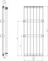 Sapho Designradiator Magnifica 45.6x120.6 cm 549W Wit - Thumbnail 3