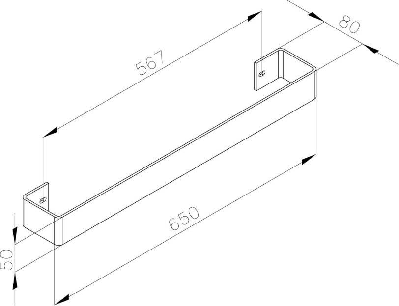 Sapho Magnifica Handdoekradiator handdoekhouder 65x8 chroom