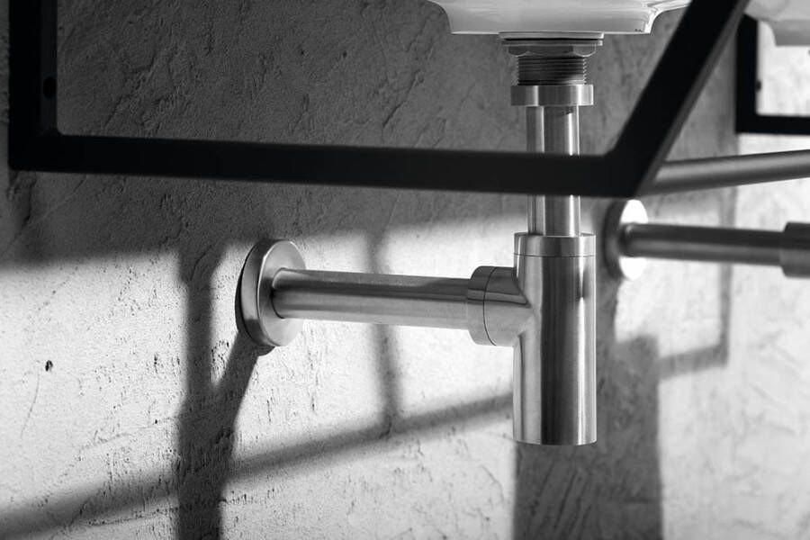 Sapho Minimal wastafel sifon 1'1 4 diameter 32 mm chroom