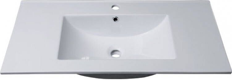 Sapho Mitra Badkamermeubel keramiek MDF 90x45x55 bordeaux rood