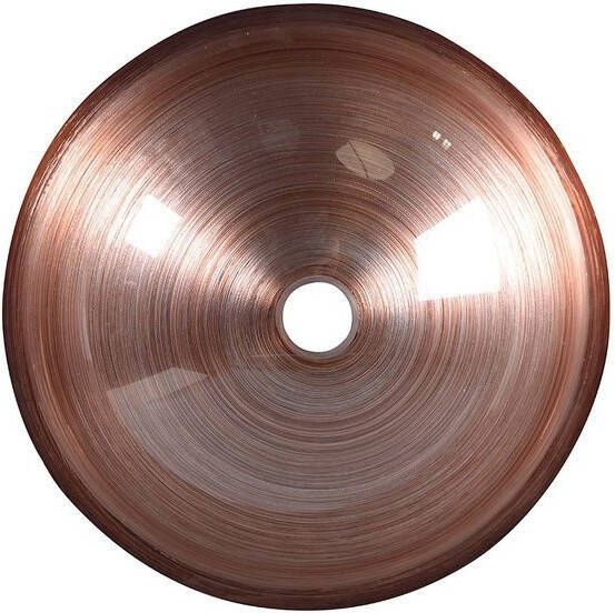 Sapho Murano Bicolor glas waskom diameter 40 cm glanzend bruin