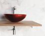 Sapho Murano Rosso glas waskom diameter 40 cm rood - Thumbnail 3