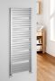 Sapho Handdoekradiator Nevel Recht 55.5x158.3 cm 690W Zilver - Thumbnail 3