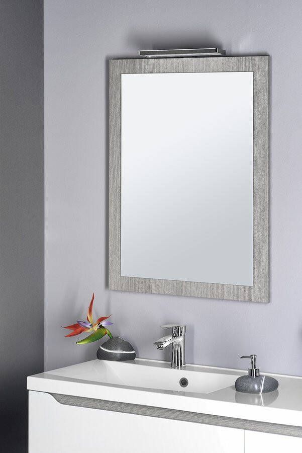 Sapho Nirox Spiegel met frame 600x800x28mm Silver Oak