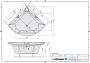 Sapho Polysan Bermuda inbouw hoekbad Acryl 165x165 cm met support frame wit - Thumbnail 7
