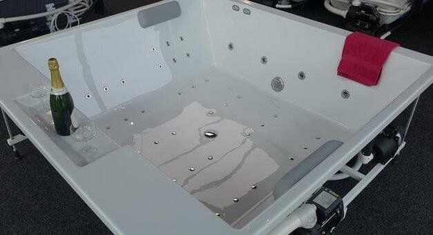 Polysan Came bubbelbad met Basic systeem 175 x175 cm wit