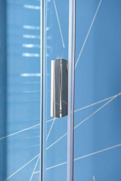 Polysan Easy Line vierkante douchewand 80x80cm helder glas