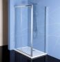 Sapho Polysan Easy Line zijpaneel helder glas 70x190 cm chroom - Thumbnail 2