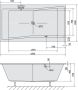 Sapho Polysan Quest Slim inbouw ligbad 180x100 wit - Thumbnail 3