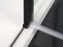 Sapho Douchedeur Zoom Line Black Draaideur 90x200 cm 6 mm Gecoat Glas Mat Zwart - Thumbnail 3