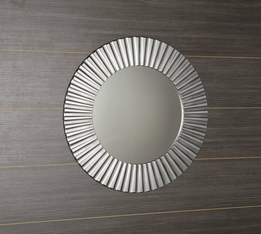 Sapho Pride Spiegel met frame diameter 90cm zilver