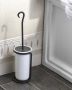 Sapho Rebecca Vrijstaande toiletborstel houder zwart keramiek - Thumbnail 2