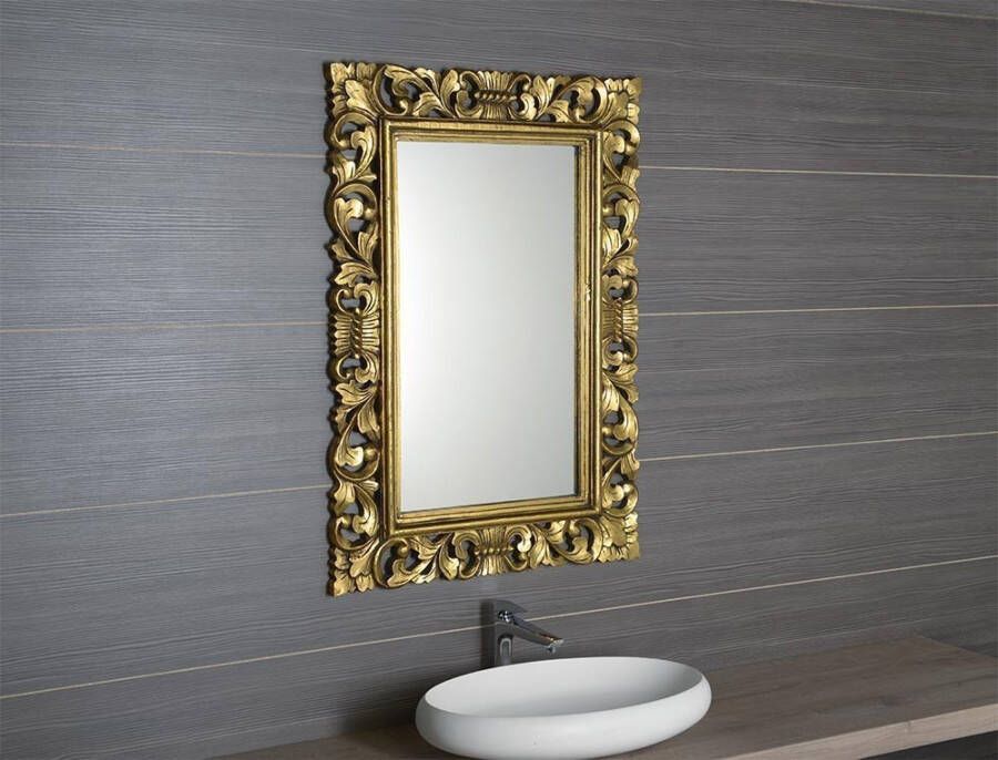 Sapho Scule Spiegel met frame 80x120cm Gouden omlijsting