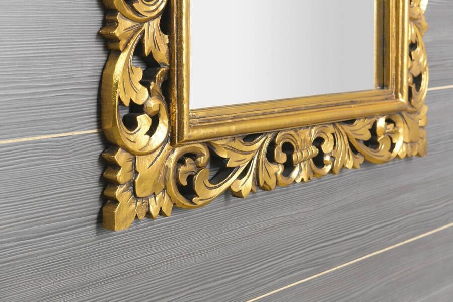 Sapho Scule spiegel met houten lijst 80x150 goud