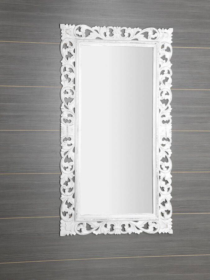 Sapho Scule spiegel met houten lijst 80x150 wit
