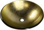 Sapho Shay glas wastafel diameter 42 cm goud - Thumbnail 3