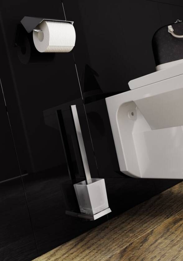 Sapho Soul toiletborstelgarnituur 8.65x8.8x41.5 cm chroom