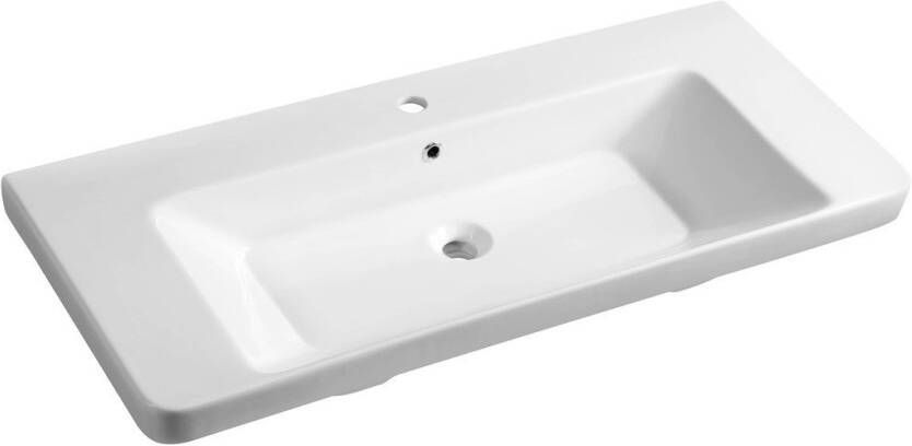 Sapho Theia hori Badkamermeubel keramiek 101 cm grijs