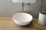 Sapho Waskom Thin Rond 39x14.5 cm Solid Surface Wit - Thumbnail 2