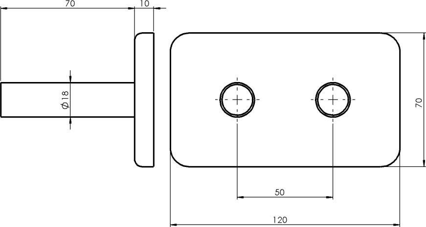 Sapho Twin handdoekradiator Pipe Cover chroom