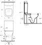 Sapho Tyana staand compact toilet wit - Thumbnail 4