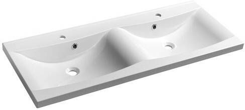 Sapho Wave II Badkamermeubel marmer MDF 120 cm wit