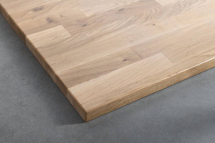 Sapho Woody blad 75x3x46 cm massief eiken naturel