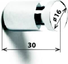 Sapho X-Round E Handdoekhaak 30mm chroom
