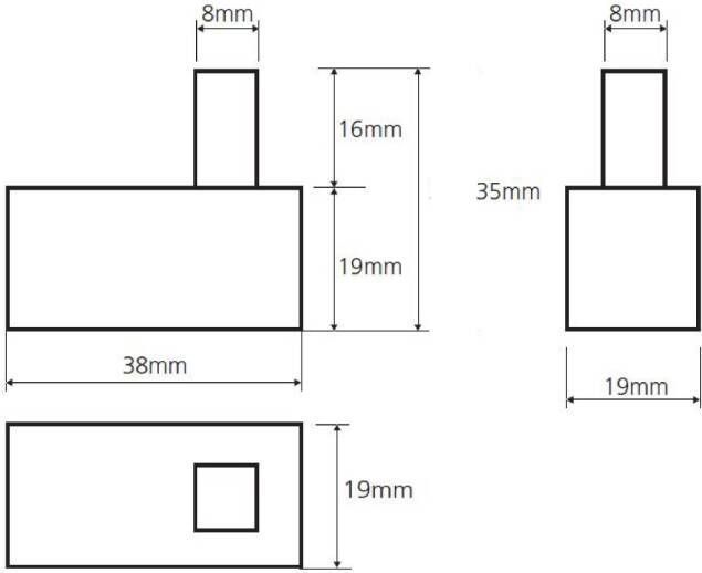 Sapho X-Square Vierkante Handdoekhaak chroom