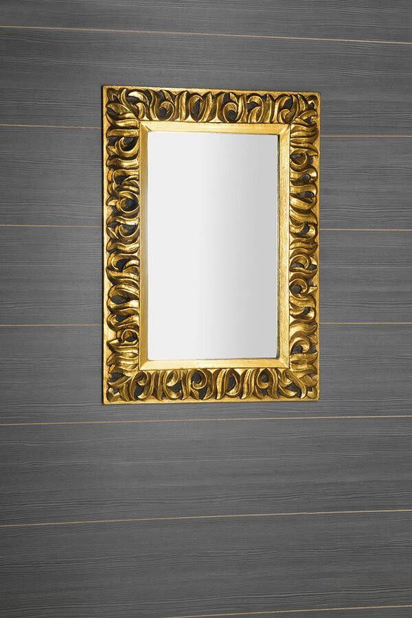 Sapho Zeegras spiegel met houten lijst 70x100 goud