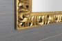 Sapho Zeegras spiegel met houten lijst 90x90 goud - Thumbnail 4