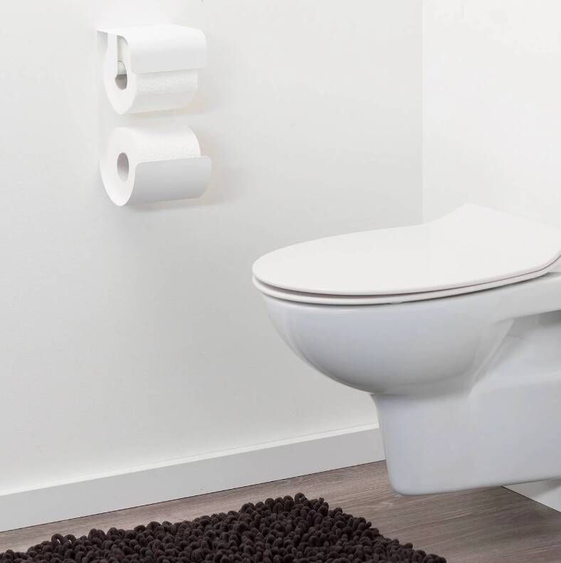 Sealskin Brix metalen toiletrolhouder 12.5x11.6x25.5 cm wit