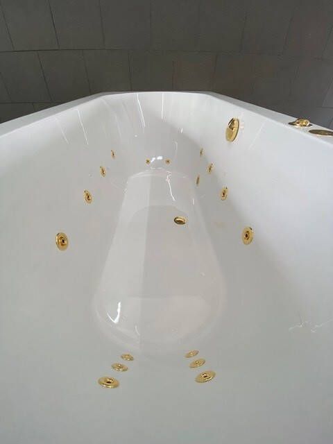 Sealskin bubbelbad met WP2 systeem 180x80 wit goud