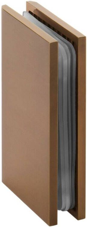 Topa Creative inloopdouche 3 delig 90x100 breedte kleine zijwand 40 koper