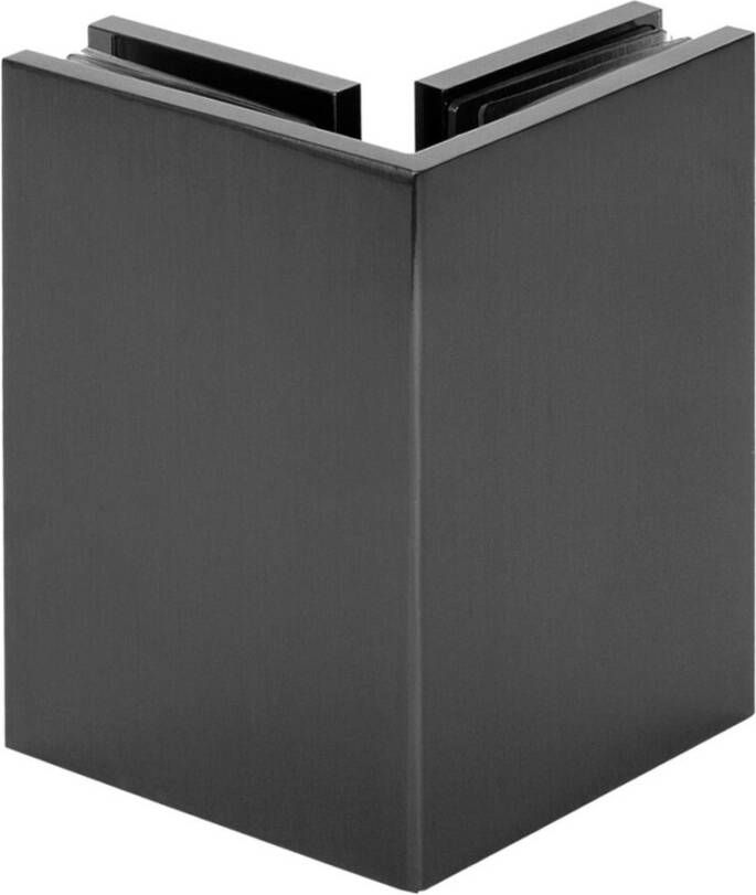 Topa Creative vrijstaande inloopdouche met 50 zijwand 140 gunmetal