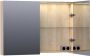 BRAUER Dual Spiegelkast 100x70x15cm 2 links- rechtsdraaiende spiegeldeur MFC legno calore 7770 - Thumbnail 3
