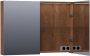 BRAUER Dual Spiegelkast 100x70x15cm 2 links- rechtsdraaiende spiegeldeur MFC viking shield 7269 - Thumbnail 2