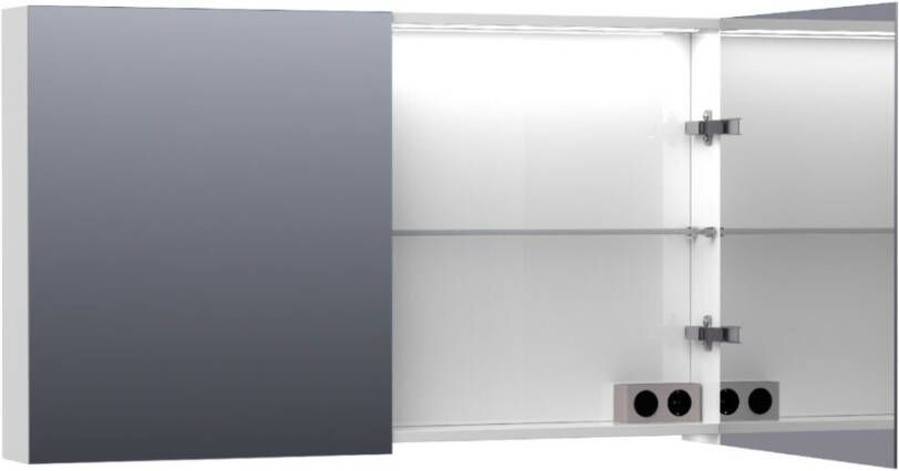 Tapo Dual spiegelkast 120 hoogglans wit