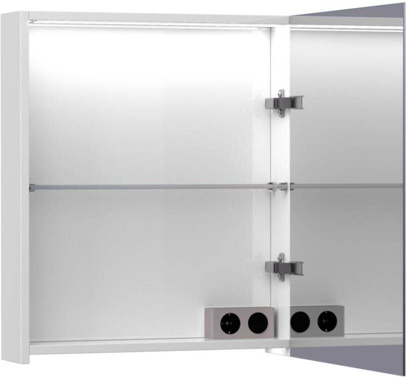Tapo Dual spiegelkast rechtsdraaiend 60 hoogglans wit