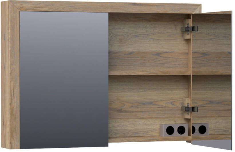 Topa Massief Eiken spiegelkast 100 vintage oak