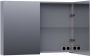 Saniclass Plain Spiegelkast 100x70x15cm 2 links rechtsdraaiende spiegeldeuren MDF mat grijs SK-PL100MG - Thumbnail 2