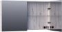 BRAUER Plain Spiegelkast 120x70x15cm 2 links rechtsdraaiende spiegeldeuren MFC Birch SK-PL120BR - Thumbnail 2