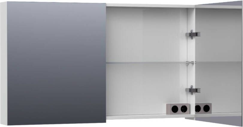 Tapo Plain spiegelkast 120 hoogglans wit