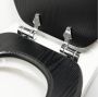Tiger Toiletbril Blackwash Softclose MDF Zwart 37.5x5.5x43cm 252030746 - Thumbnail 2